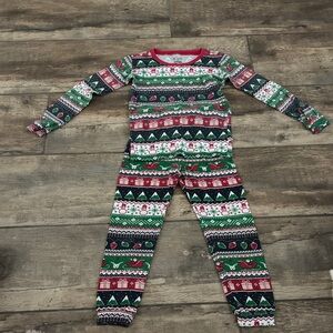 The Children's Place Holiday Pajama Set - Red, Green, and White